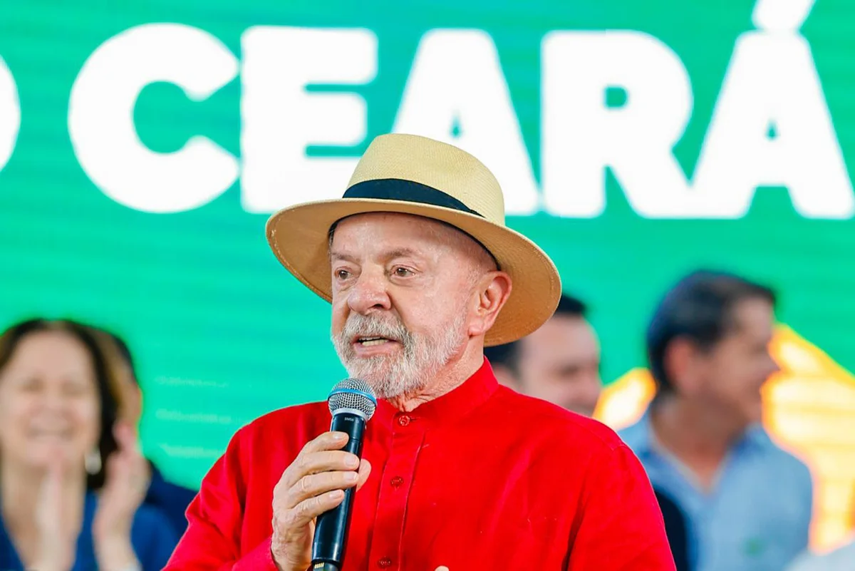 Presidente Lula durante agenda em Crato, no Ceará