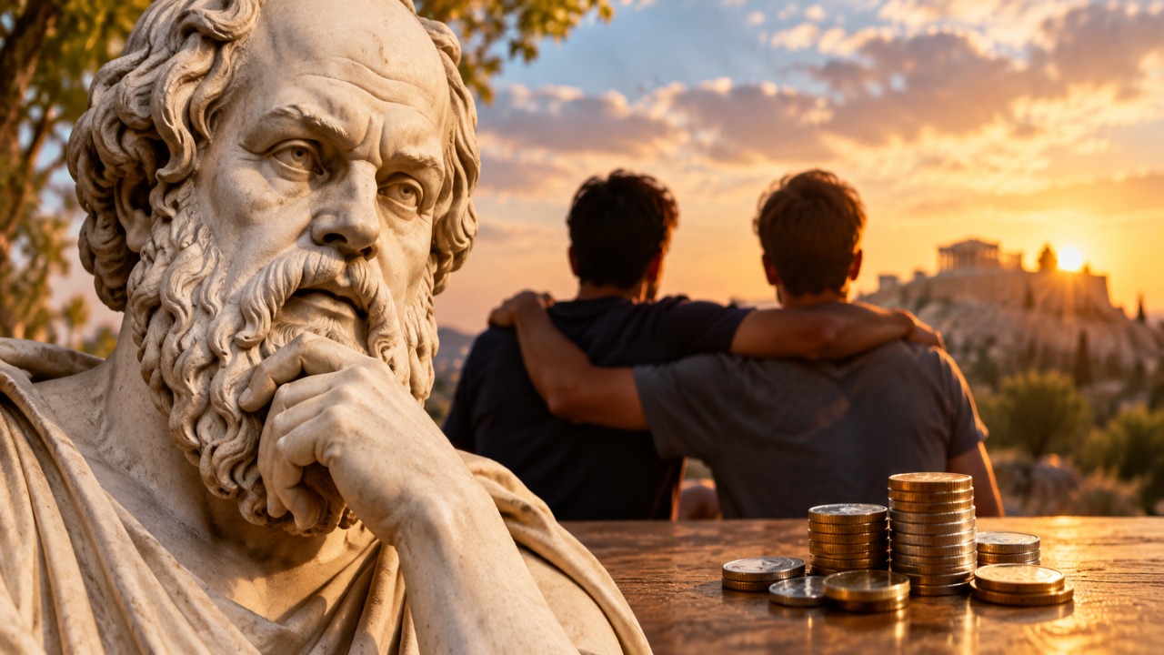Sócrates a respeito da amizade: “Um amigo deve ser como o dinheiro, antes de precisar dele, é importante conhecer seu valor”