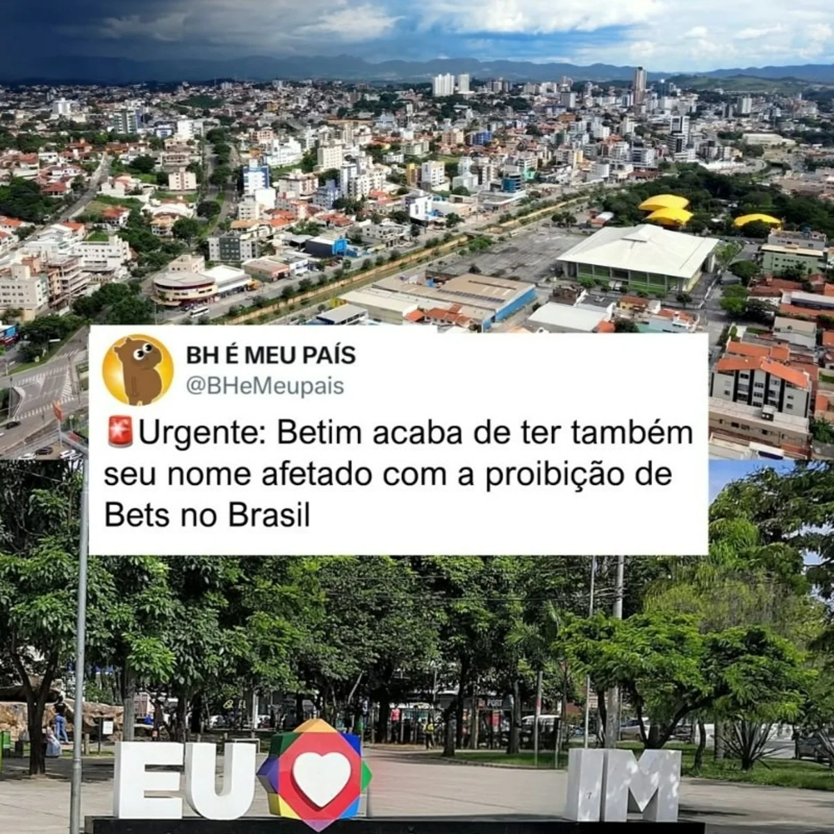 Adeus, Betim? Proibição das bets rende trocadilhos entre mineiros