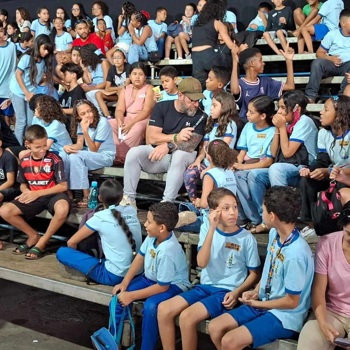 BSB Fight 7: alunos da rede pública assistem a palestra e falam com atletas