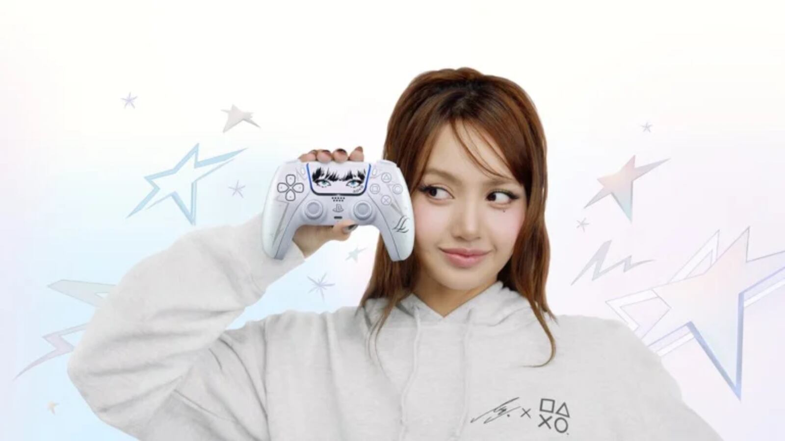 Lisa apresenta novo DualSense de edição limitada criado em colaboração com a PlayStation. Divulgação: PlayStation