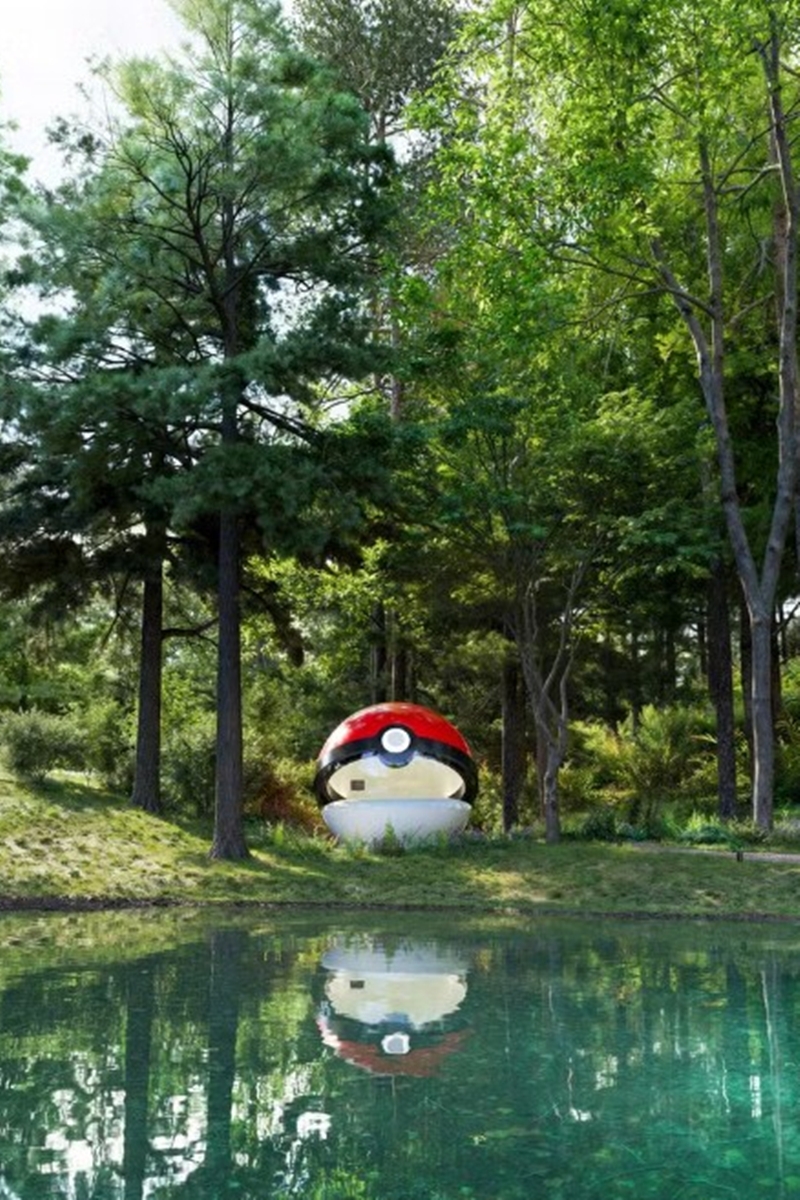 Hospedagem em formato de pokebola