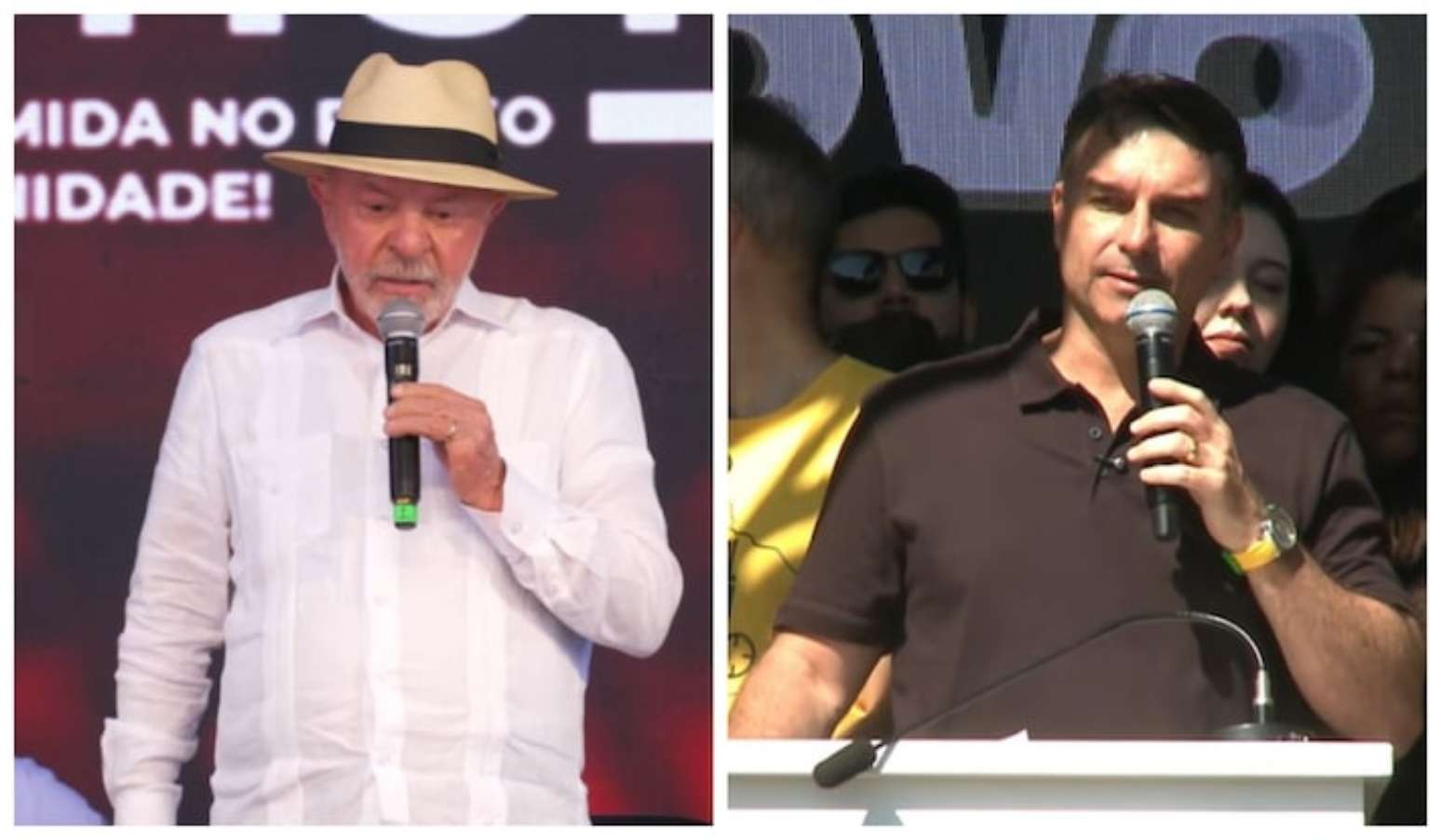 Lula e Fl&aacute;vio Bolsonaro chegam &agrave; reta final da campanha antes do primeiro turno
