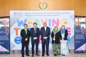 Yang Berhormat Menteri Kesihatan Negara Brunei Darussalam Menghadiri Mesyuarat Jawatankuasa Serantau Pertubuhan Kesihatan Sedunia Bagi Pasifik Barat Kali Ke-77