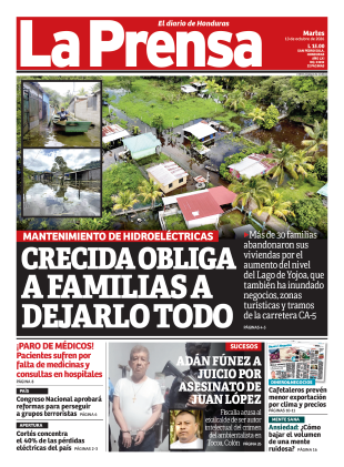 Portada de la edición impresa de DIARIO LA PRENSA de este martes 13 de octubre de 2026.
