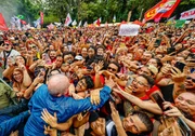 Presidente Lula durante ato ”Lula em São Paulo, O Brasil Pronto Pra Mais” na Avenida Paulista, em São Paulo