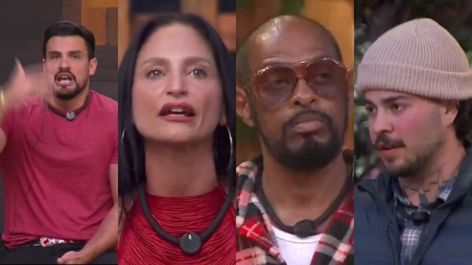 Ren&ecirc;, Ariela, Tha&iacute;de e Jottap&ecirc; em A Fazenda 18 (Reprodu&ccedil;&atilde;o/Record)