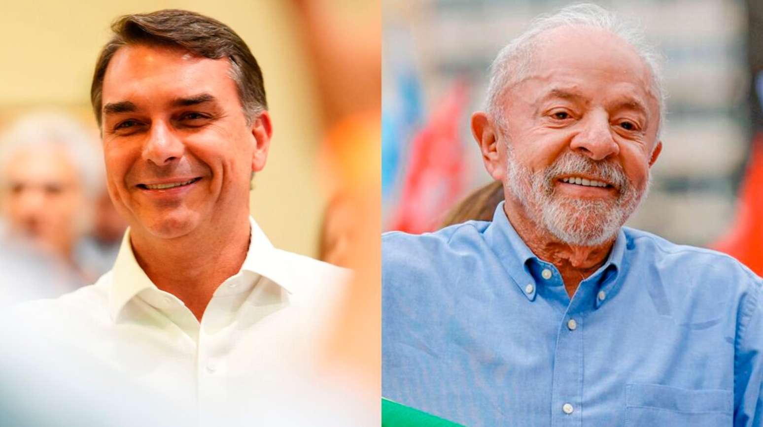 Fim da escala 6x1 no Senado hoje abre campanha de 2º turno entre Flávio Bolsonaro e Lula. Fotos: Vittor Sales/Divulgação Campanha Flávio Bolsonaro e Ricardo Stuckert