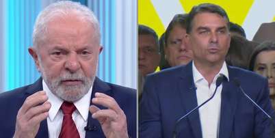 Flávio Bolsonaro desiste de debate na Globo (Imagem: Reprodução - Globo / Montagem - RD1)) Foto: RD1 / RD1
