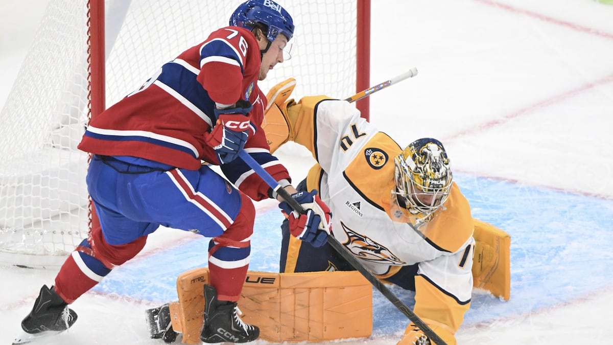 Montreal Canadiens squander a two-goal lead and lose 5–2 to the Predators