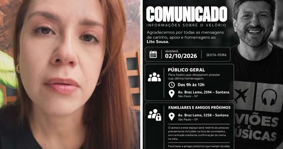 Velório de Lito Sousa será aberto ao público, mas família veta imprensa e fotos