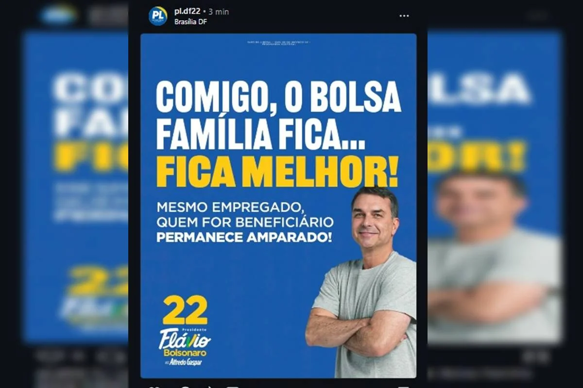 PL-DF diz que Flávio, se eleito, manterá Bolsa Família a quem for empregado