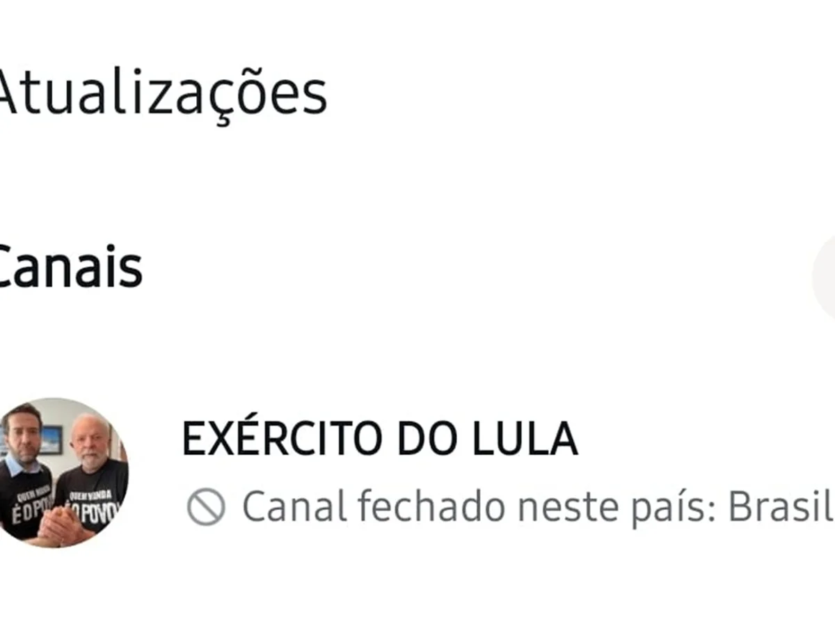 Canal "Exército do Lula" sai do ar após decisão de Nunes Marques