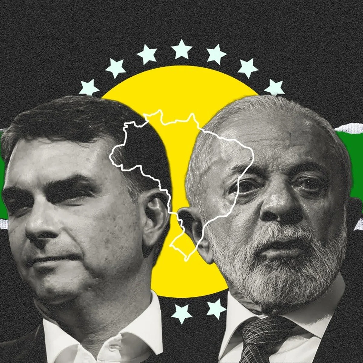 Eleições 2026: Flávio leva 1º turno em 15 estados; Lula, em 12