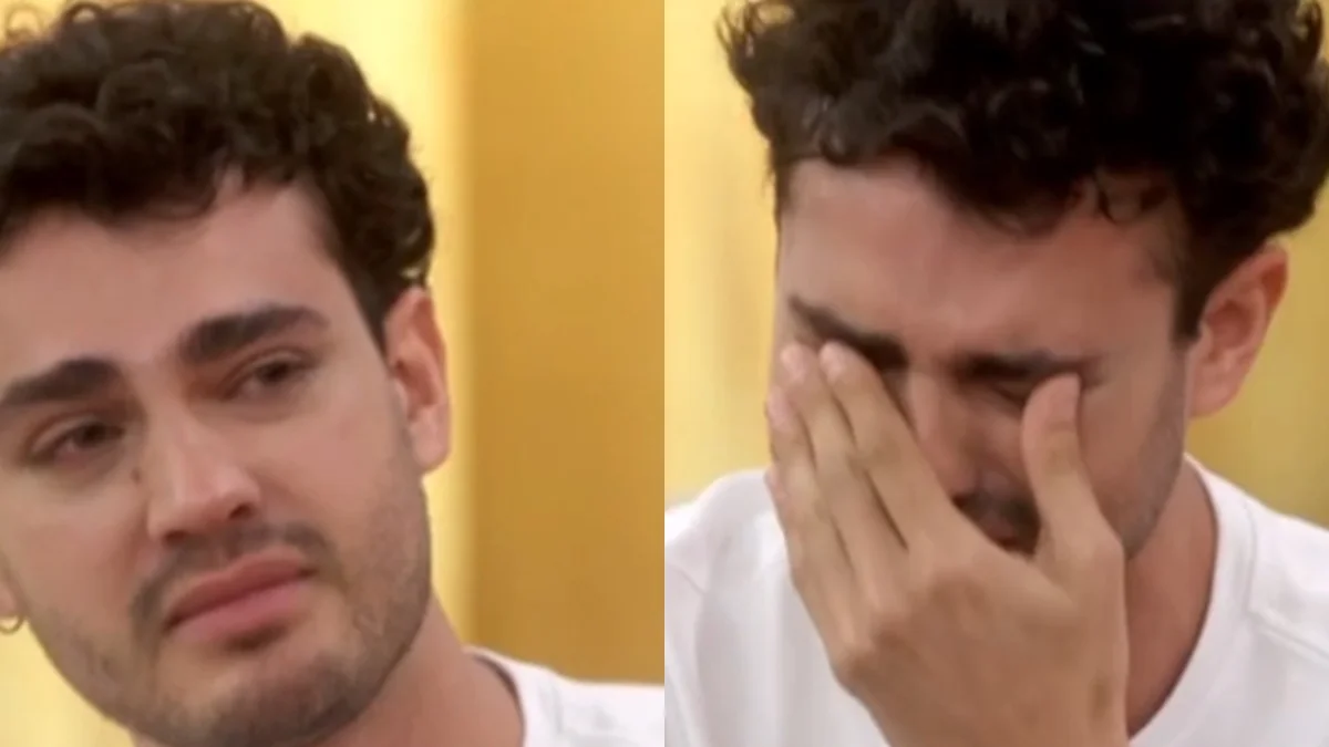 Ator de Quem Ama Cuida tem crise de choro ao vivo na Globo. Veja vídeo
